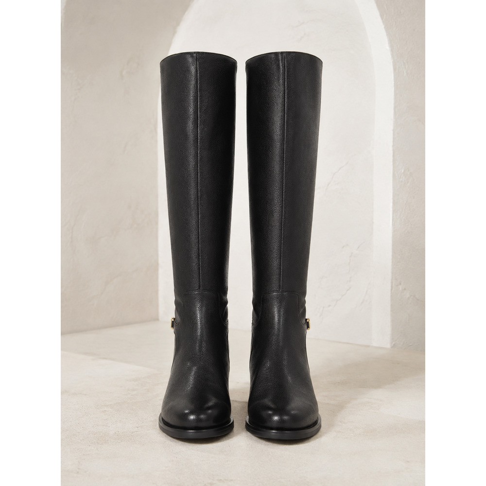 NIB Giani Bernini Suttonn Black Memory Foam Knee High Riding Boots Women’s 5.5M - Picture 2 of 7